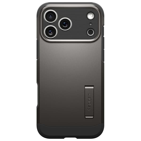 Spigen Tough Armor "T" MAG MagSafe -kotelo iPhone 17 Pro Maxille, asemetalli