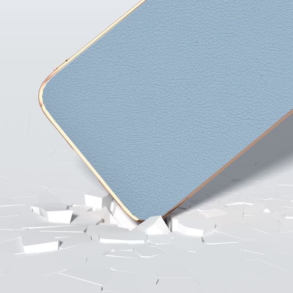 Etui til Samsung Galaxy S23 FE, Kohudlæder, Blå