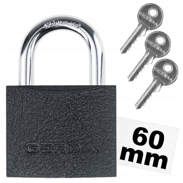 Gerda støbejernshængelås 60 mm