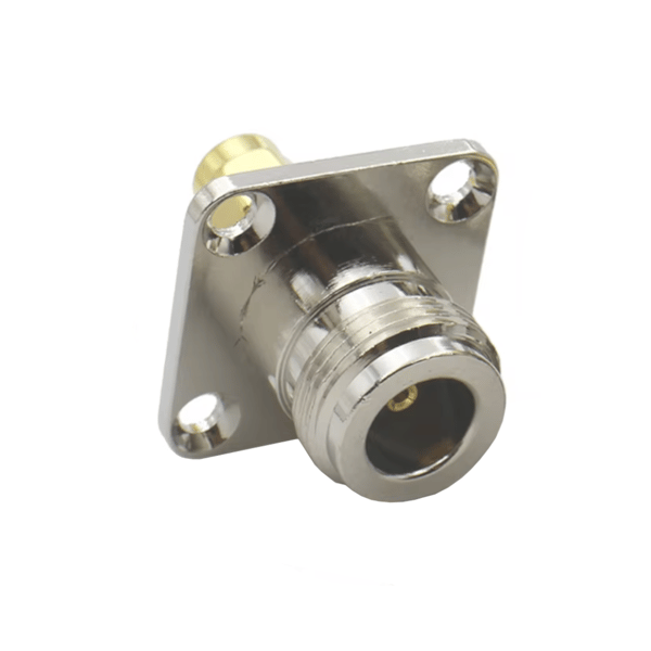 Adapter N-fatning / SMA-stikflange 17x17