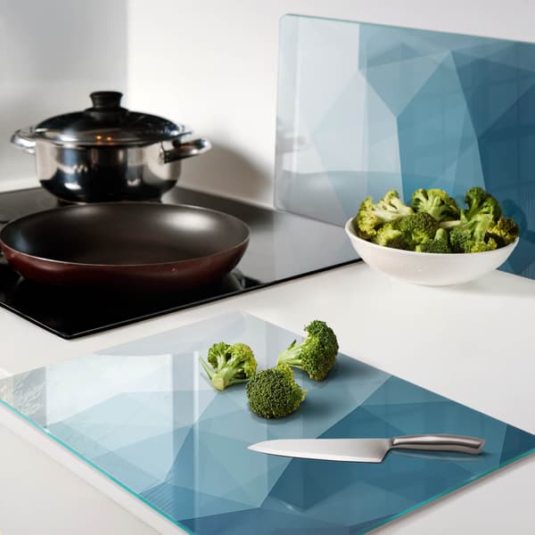 Dekorative glasplader til servering af snacks Abstraktion 2x40x52 cm
