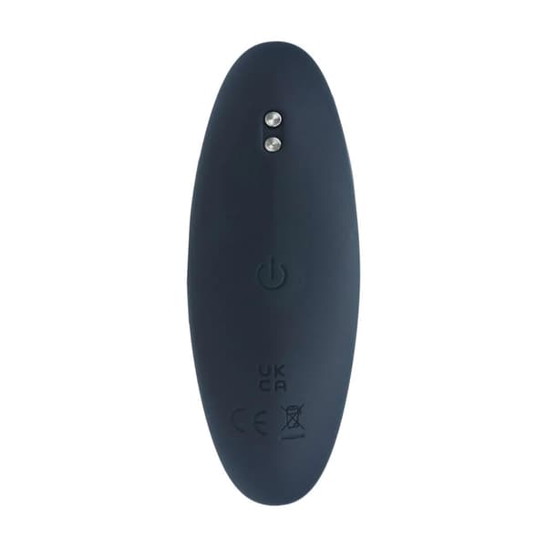 Vibrerande Silikon Prostatastimulator Analplugg - M - Svart