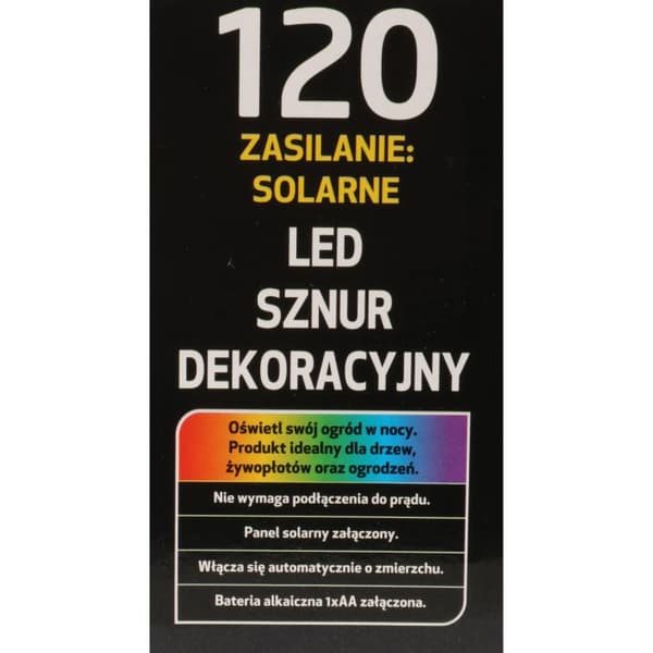 Solcelle julelys 120 LED flerfarvede til havebelysning