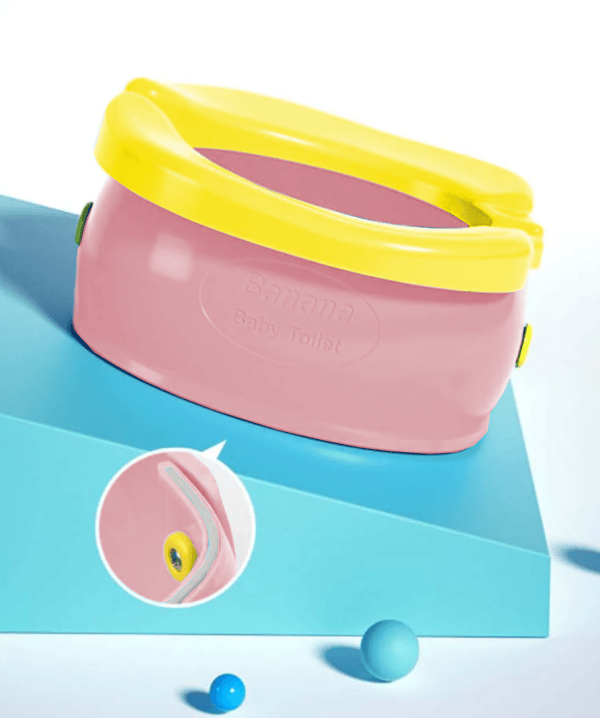 Bærbart, foldbart urinal, bananrosa farve [DG-NC1-ROZ]