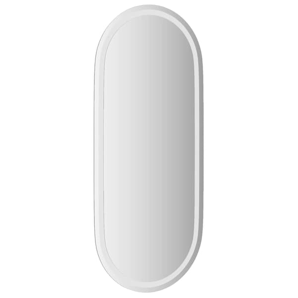 vidaXL Badrumsspegel med LED, 100x45 cm, Oval