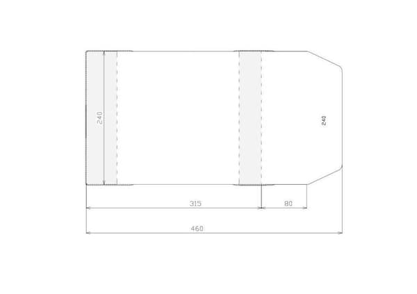 Justerbart lock 240x395mm (50 st)