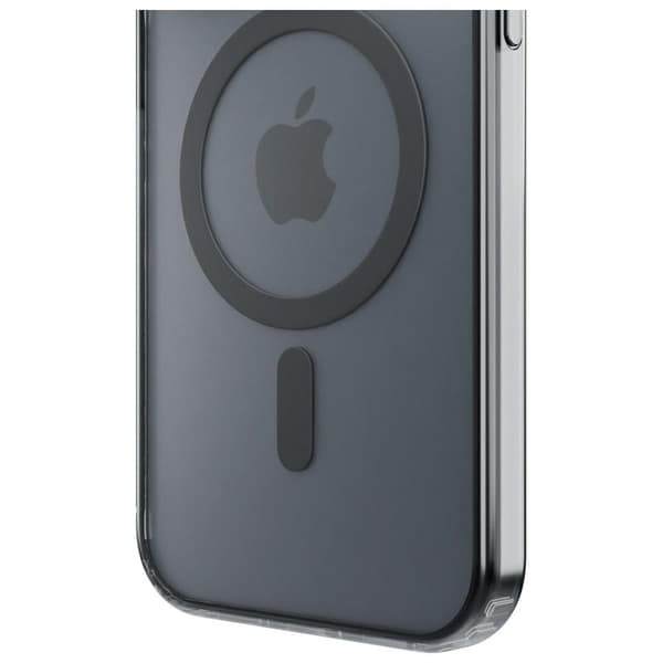 3MK Frosty MagCase til iPhone 17 Pro, gennemsigtig med sort