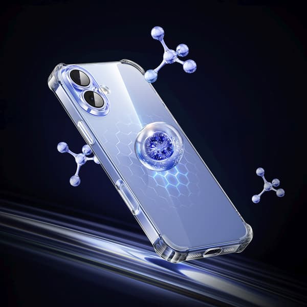 Bright Cushion CA101 Skyddsskal till iPhone 16 Plus - Transparent