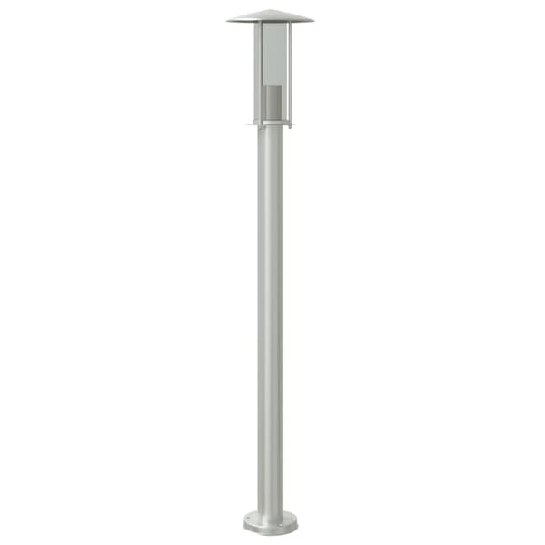 vidaXL havelampe sølv 100 cm rustfrit stål