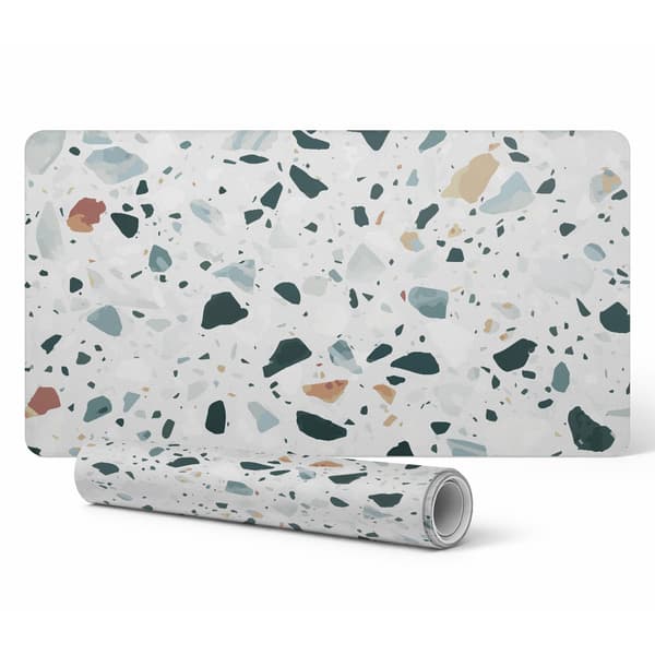 Skrivebordsbeskyttelsesmatte terrazzo 100x50 cm