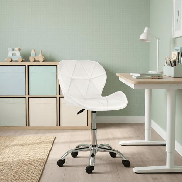 Luca kontorstol, beige velour