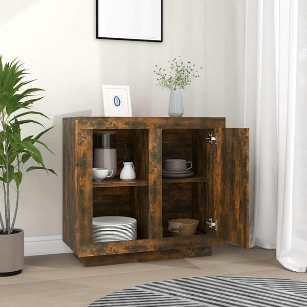 vidaXL skab røget eg 80x40x75 cm