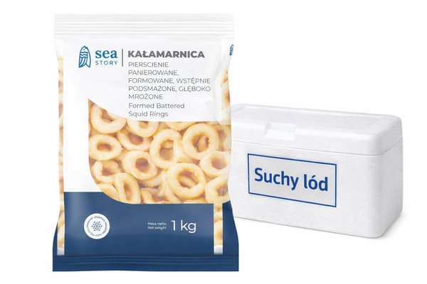 Panerede blæksprutteringe 1 kg - Sea Story