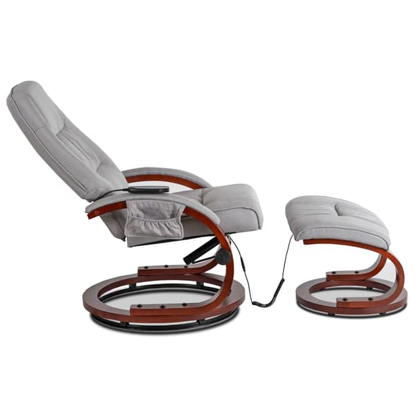 CANO Massagestol med fotstöd, Modern grå
