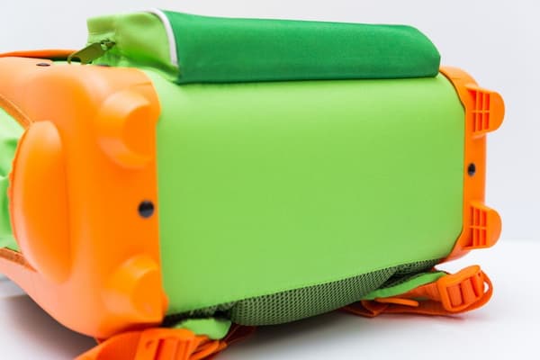 BILSKOLVÄSKA, förstyvad, 21L, grön-orange