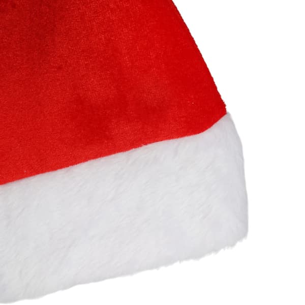 Jultomtekostymhatt i sammet med pompom