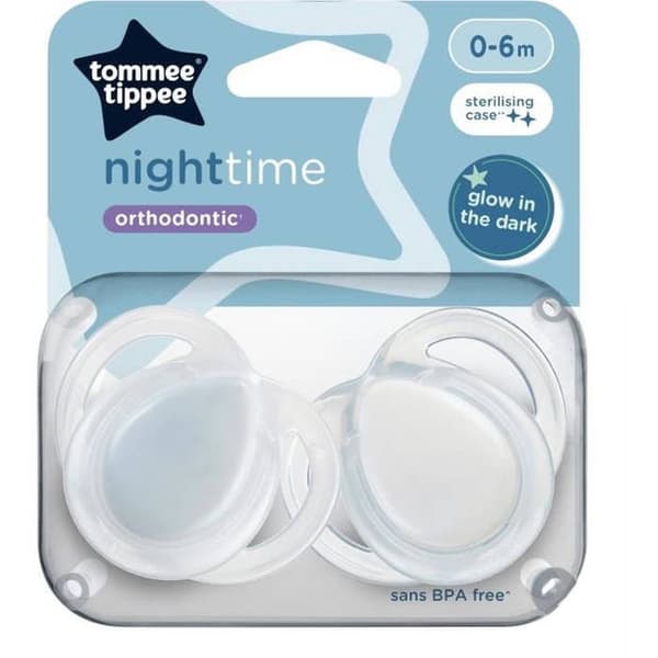 TOMMEE TIPPEE TTP43338095 NAT-sutter 0-6mdr. mix 2-pak