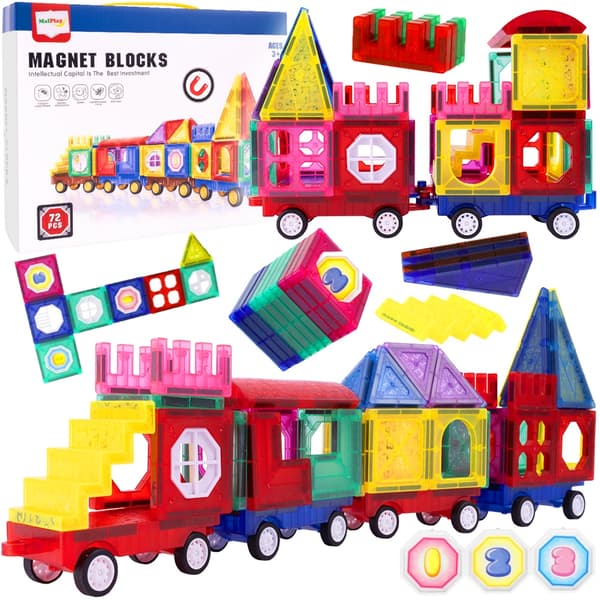 Magnetiska pedagogiska 3D-kreativa block 72 bitar