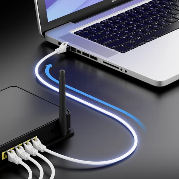 LogiLink Ultraflex Cat.6A S/FTP-patchkabel 0,5 m grå 10 Gb-certifierad