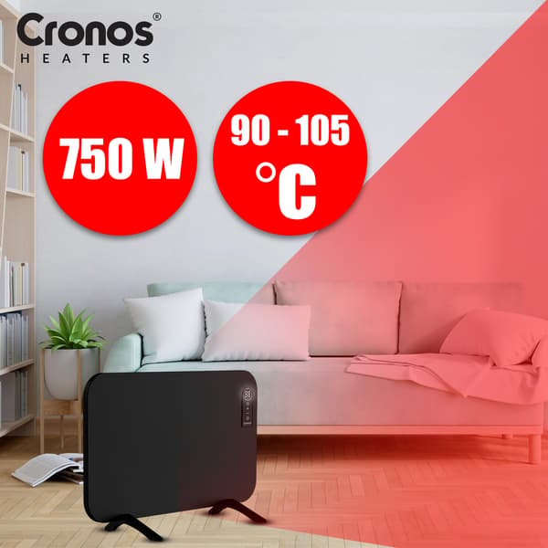 Cronos MT750TWP täysmusta infrapunalämmityspaneeli