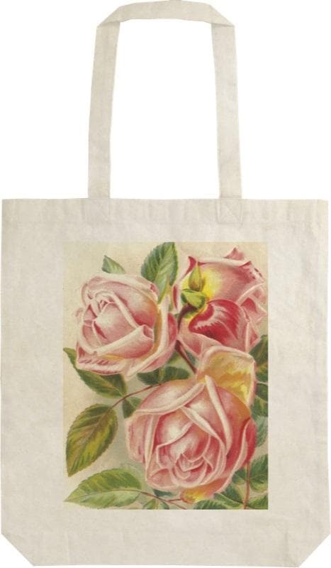 STBAG 62 Bomullspåse Rosa Rosor Szoperka