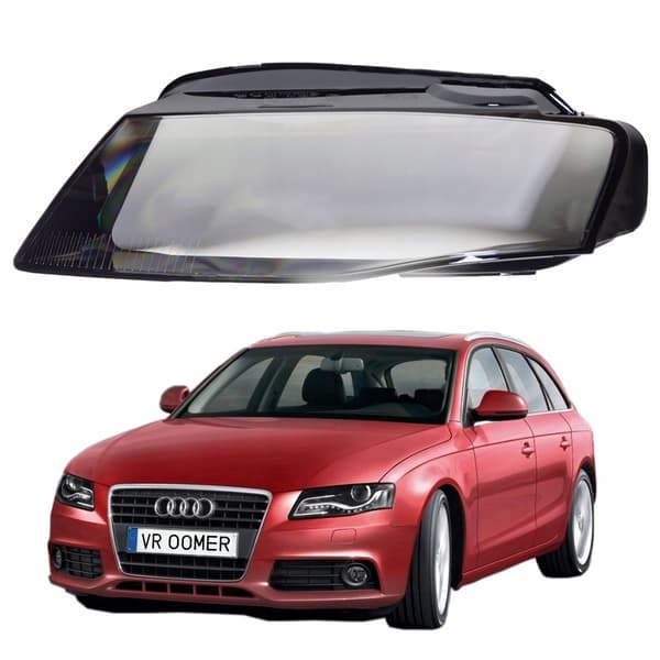 Vänster strålkastarglas Audi A4 S4 RS4 B8 8K före facelift (2008 - 2011)