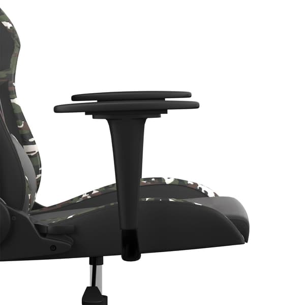 vidaXL gamingstol, sort og camouflage, kunstlæder