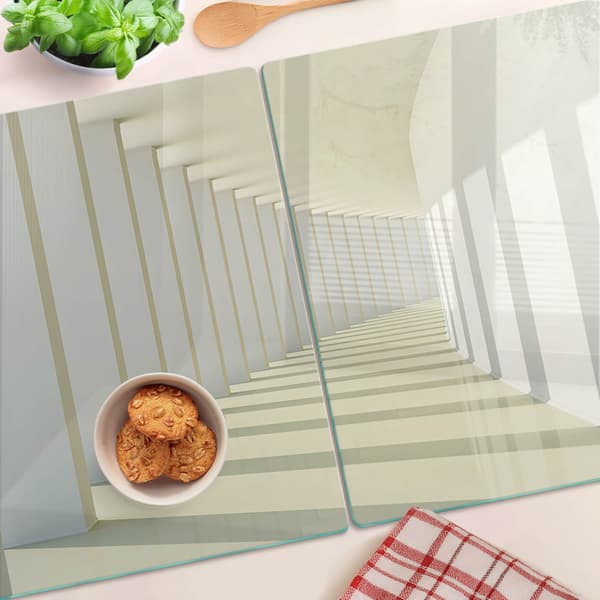 Dekorative glasplader til servering af snacks i korridor 2x40x52 cm