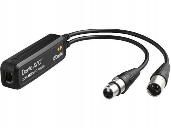 Monacor ADP-AES3-2X2 Dante AES3/EBU Avio Converter
