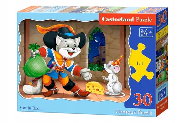 Pussel 30 bitar B-03730-1 katt i stövlar