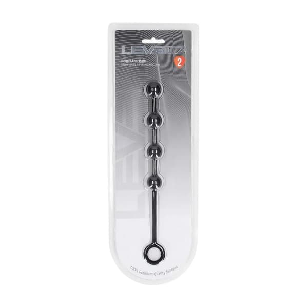 Runde Silikone Analkugler - S - 20mm - Sort