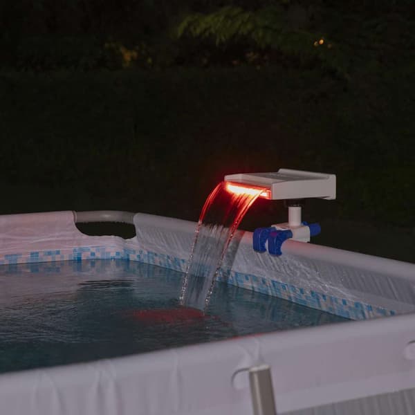 Bestway Flowclear lugnande poolvattenfall med LED-belysning