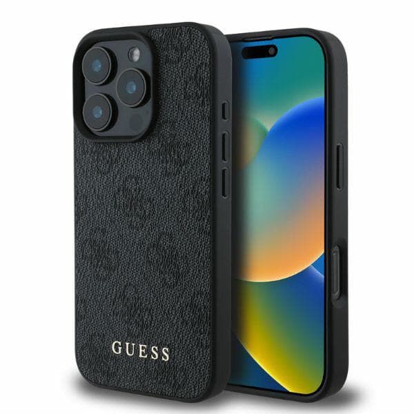 Guess 4G Classic cover til iPhone 16 Pro Max, sort
