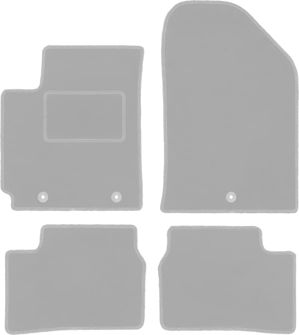 Grå bilmåtter til: Kia Picanto II JE hatchback (2011-2017)