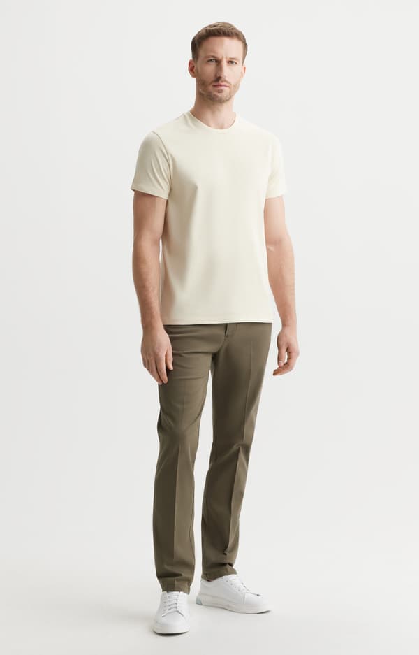 Ensfarvet t-shirt S
