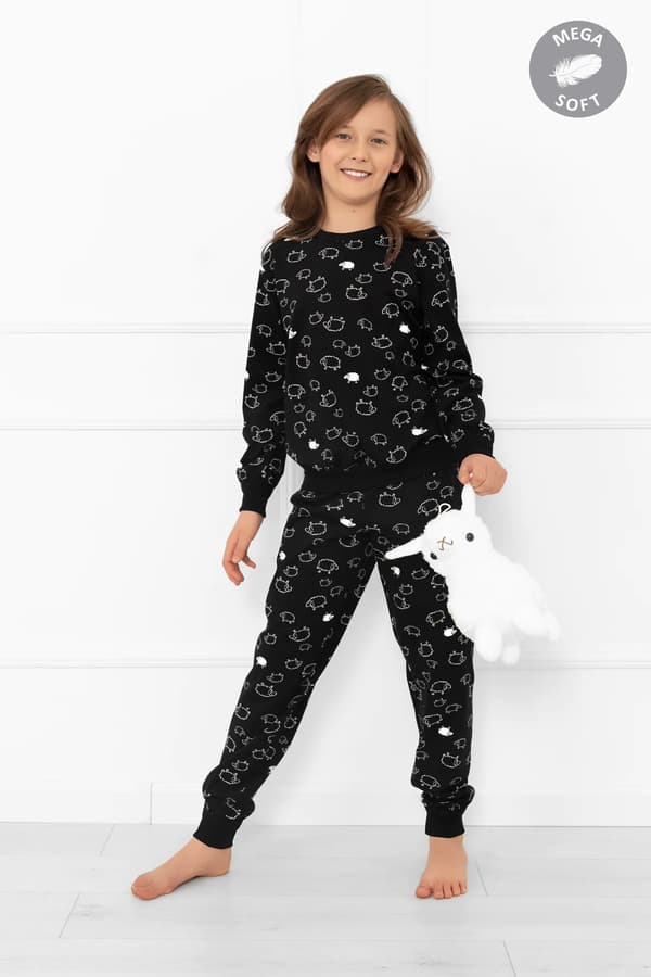 Barnpyjamas, långärmad, långbyxor, Wito, 8 år gammal