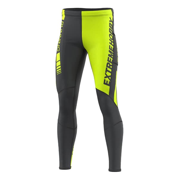 Herre DRAFT S LIME løbeleggings
