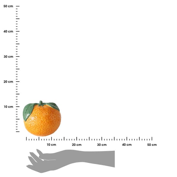 Orange keramikvase