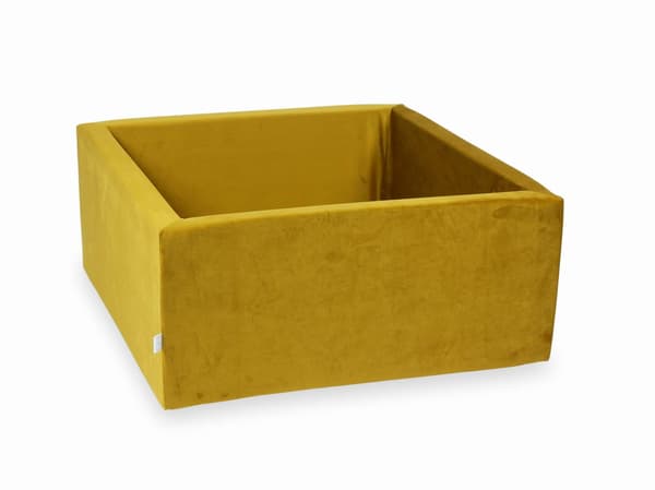 Tør pool 90x90x40 fløjlsguld uden bolde