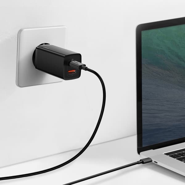 GaN2 Pro USB Hurtigoplader USB-C QC PD 65W Sort
