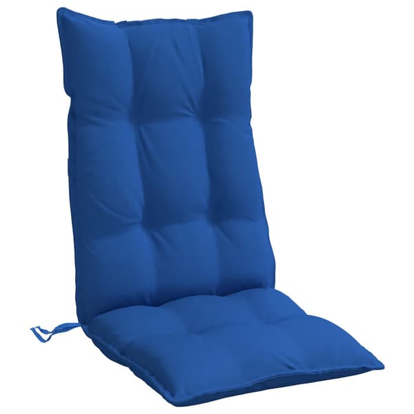 vidaXL hynder til høj ryg, sæt med 4, kongeblå