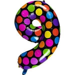 Numero 9 foliopallo pisteillä