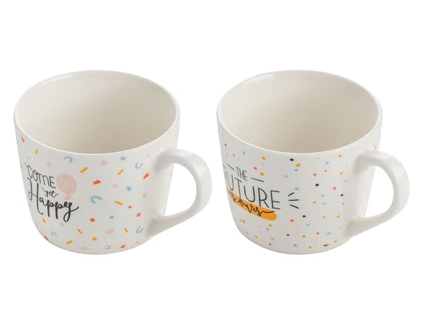 HAPPY MUG 380ML MIX 2 GAVEÆSKE