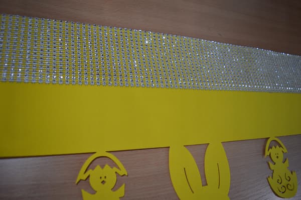 Kuvertgardin lambrequin EASTER GLAMOUR 90x40