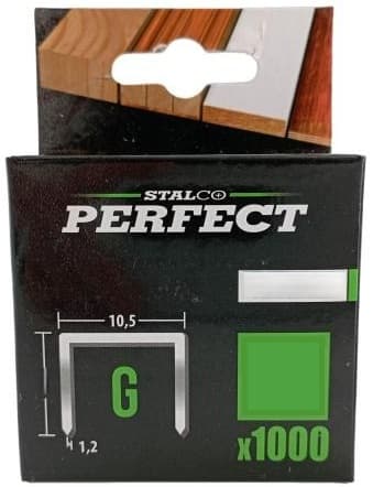 Stalco hæfteklammer type "G" 8mm 1000 stk. perfekt