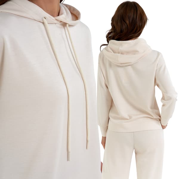 Dame hættetrøje med pullover, behagelig blød, MORAJ XL ECRU