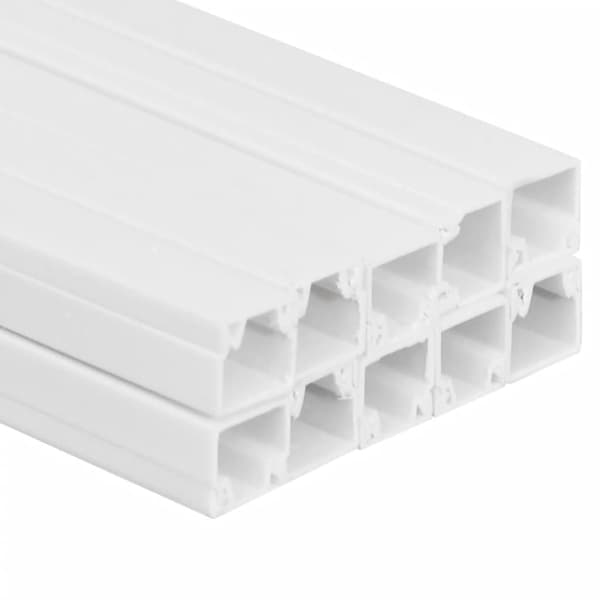 vidaXL Elinstallationsrör, 10x10 mm 10 m PVC
