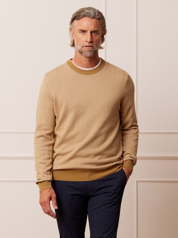 BEIGE KIRKBECK TRØJE L
