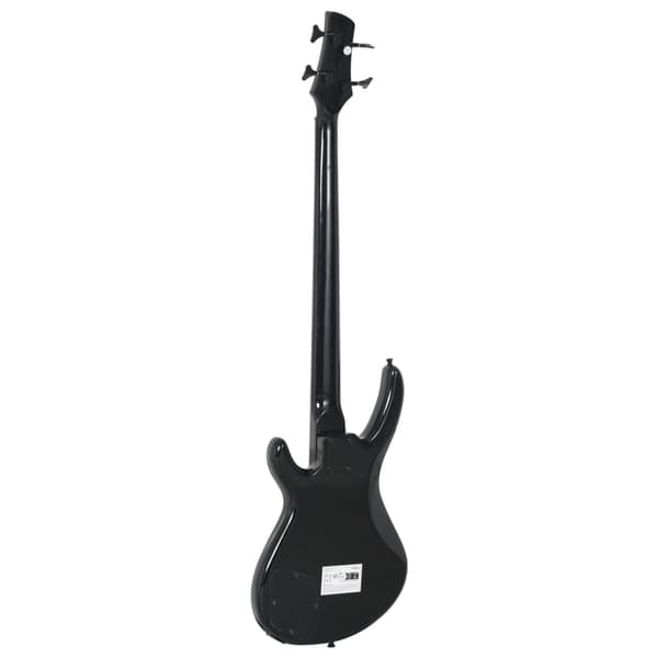 vidaXL Nybörjarbasgitarr med väska, svart, 4/4, 46"