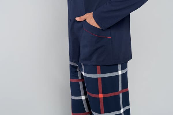 Nelson herrpyjamas, långärmad, långbyxor XXL